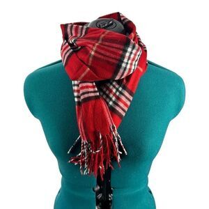 Croft & Barrow Red plaid scarf